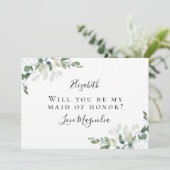 Eucalyptus word je mijn vriendin van eer? Kaart (Staand voorkant)