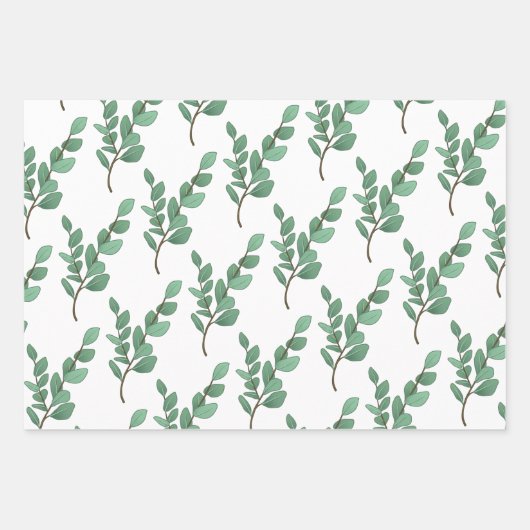Eucalyptus Wrapping Paper Set (Voorkant)