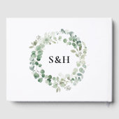 Eucalyptus Wreath Botanique Mariage Livre d'or (Verso)