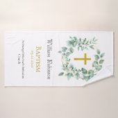 Eucalyptus Wreath Orthodoxe Baptême chrétien Cadea (Serviette de bain)
