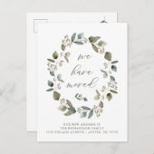 Eucalyptus Wreath | We hebben de aankondiging verp Briefkaart (Voorkant / Achterkant)