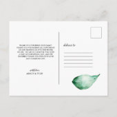 Eucalyptus Wreath Weddenschap Foto Collage Harteli Briefkaart (Achterkant)