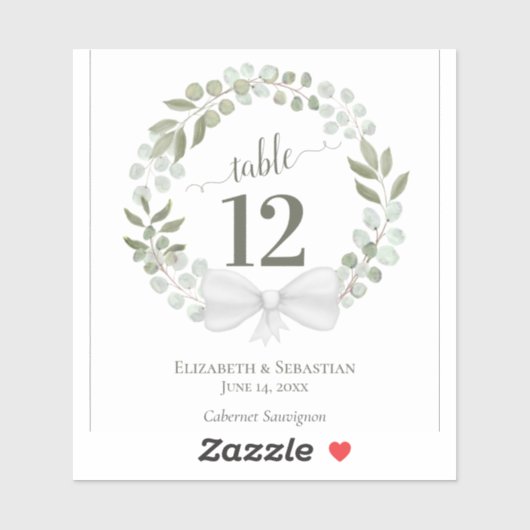 Eucalyptus Wreath Weddenschappen Sticker (Vel)