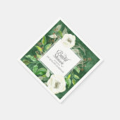 Eucalyptus Zaadblad Bladkrans BOHO Wild Roos Servetten (Hoek)