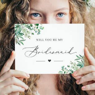Eucalyptus zal je mijn bruidsmeisje Kaart zijn