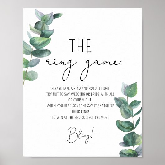 Eucalyptus - Zet een ring op het poster van het sp (Voorkant)