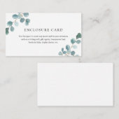 Eucalyptus Zilveren Dollar Enclosure Kaart (Voorkant / Achterkant)