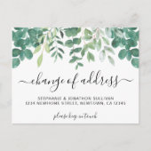 eucalyptusadreswijziging aankondigingskaart (Voorkant)