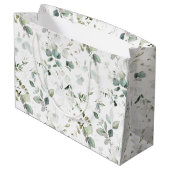 Eucalyptusblad groot cadeauzakje (Achterkant Gekanteld)