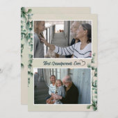 Eucalyptusblad Grootouders foto Vakantie Kaart (Voorkant / Achterkant)