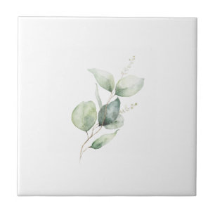 Eucalyptusblad Minimalistische Botanische Tegeltje