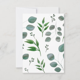 Eucalyptusbladeren Bedankkaart