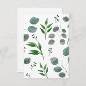 Eucalyptusbladeren Bedankkaart (Voorkant / Achterkant)