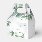 Eucalyptusbladeren Botanisch groen Bruidsdouche Bedankdoosjes (Achterkant)