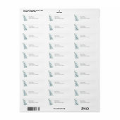Eucalyptusbladeren botanische groen Huwelijk Etiket (Full Sheet)