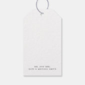 Eucalyptusbladeren Elegant Groen Bedankt Cadeaulabel (Achterkant)