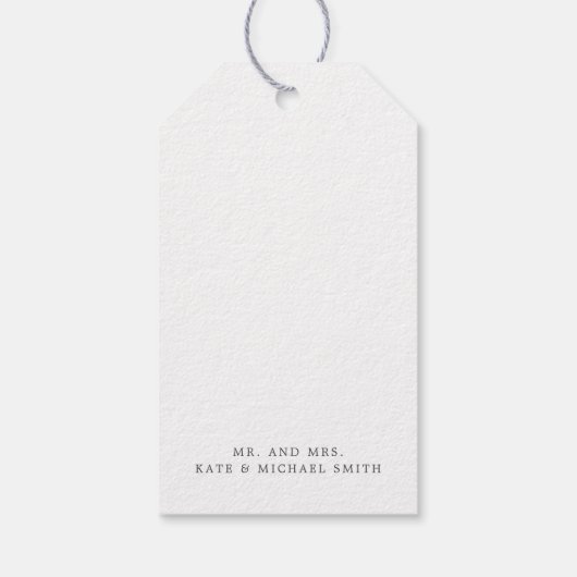 Eucalyptusbladeren Elegant Groen Bedankt Cadeaulabel (Achterkant)