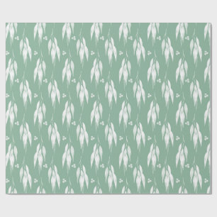 Eucalyptusbladeren en takken watercolorpatroon cadeaupapier