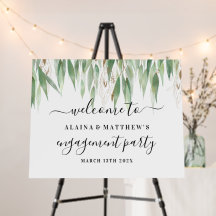 Eucalyptusbladeren Gouden Glitter Verlovingsfeest