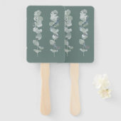 Eucalyptusbladeren Handwaaier (Voorkant en achterkant)