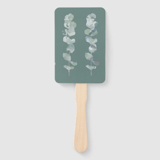 Eucalyptusbladeren Handwaaier (Voorkant)