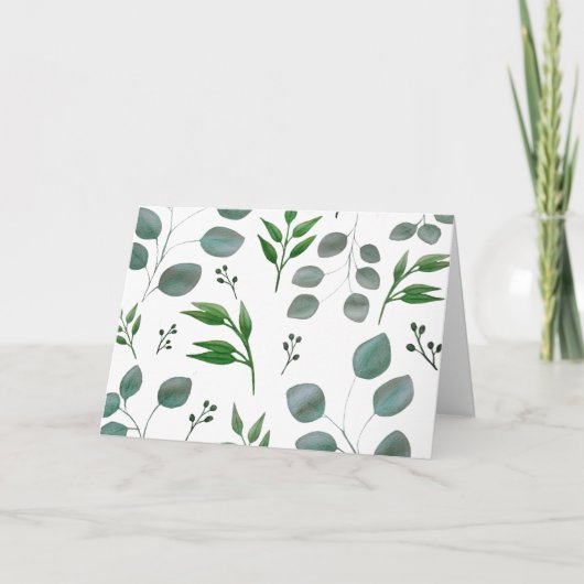 Eucalyptusbladeren Kaart (Voorkant)