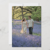 Eucalyptusbladeren met erfgoed botanische fototrou kaart (Achterkant)