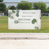 Eucalyptusbladeren met tekstruimte spandoek (Insitu)