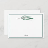 Eucalyptusbladeren Notitiekaartje (Voorkant / Achterkant)