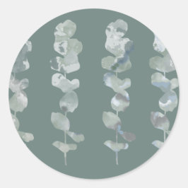 Eucalyptusbladeren Ronde Sticker