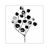 Eucalyptusbladeren Rubberstempel (Afrduk)