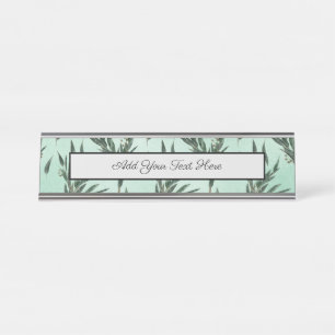 Eucalyptusbladeren Takken Goud Glitters Bureau Naambordje