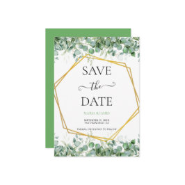 Eucalyptusbladeren Trouwdag Save The Date