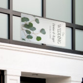 Eucalyptusbladeren verticaal spandoek (Buitenkant Gebouw)