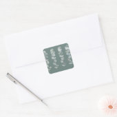 Eucalyptusbladeren Vierkante Sticker (Envelop)