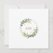 Eucalyptusbladeren Weddenschap Kaart (Achterkant)