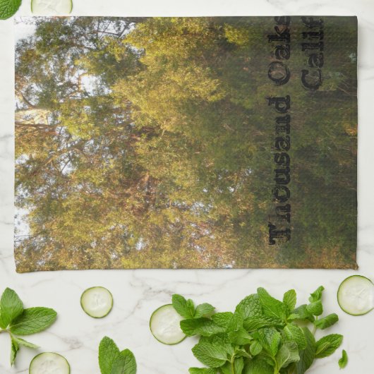 Eucalyptusbomen Thousand Oaks Park, San Jose Theedoek (Gevouwen)