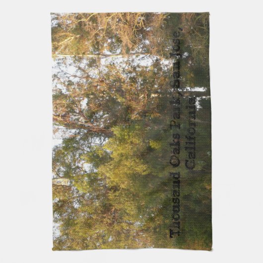 Eucalyptusbomen Thousand Oaks Park, San Jose Theedoek (Verticaal)