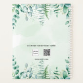 Eucalyptusbos ferneert groen 2023 planner (Achterkant)