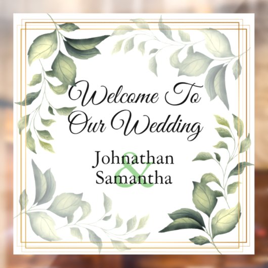 Eucalyptusbruine bruine bruistoorsignalering raamsticker (Vel 2)