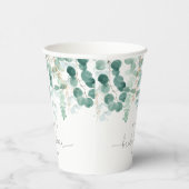 Eucalyptusbruine vrijgezellenfeest papieren bekers (Rechts)