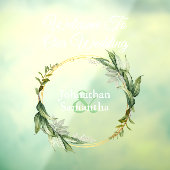 Eucalyptusbruinkoolbriddeparen welkom  raamsticker (Vel 3)