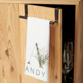 Eucalyptusmonogram voor Eucalyptus (aangepast goud Theedoek