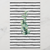 Eucalyptusnaam die de Kaart van het Vrijgezellenfe (Achterkant)