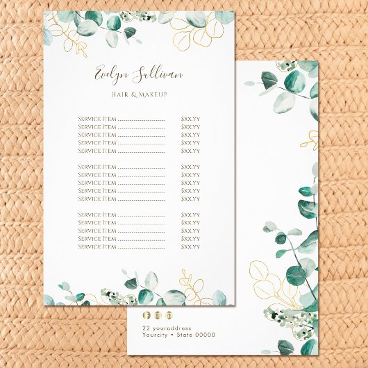 Eucalyptusprijslijst Flyer