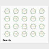 Eucalyptys groen Baby shower Sticker (Vel)