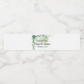 Eucalyputs Greenery Vrijgezellenfeest Wedding Waterfles Etiket (Enkel label)