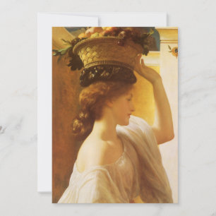 Eucharis - meisje met een mand fruit van Leighton