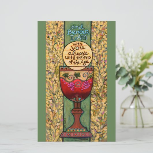 Eucharisatiekaart, voor meervoudig gebruik (Staand voorkant)