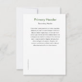 Euchariscard, eerste cadeau van de Gemeenschap (Achterkant)